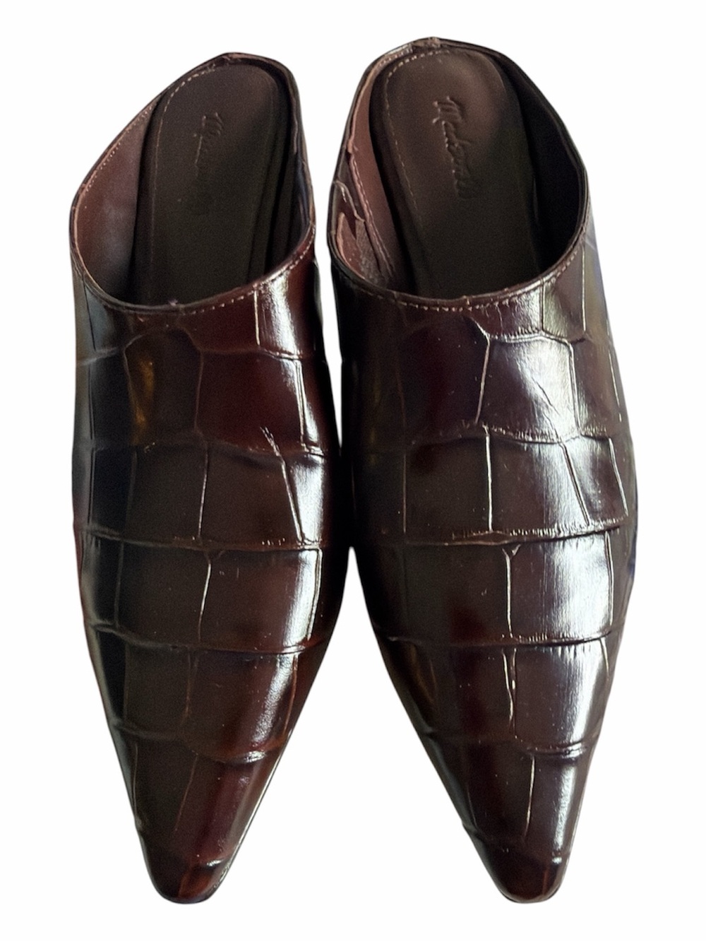 Madewell The Emilie Heeled Mule in Chocolate Raisin. Size 6 - execellent cond - Picture 4 of 9